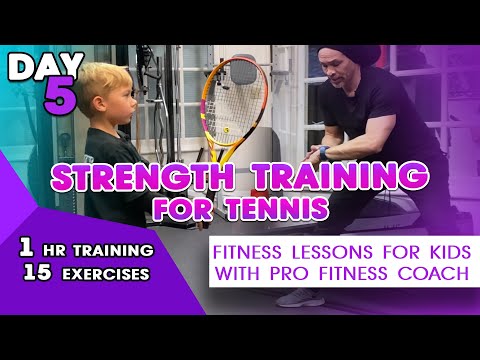 1 Hour Strength Training For Tennis players | Tennis fitness for kids with Pro Fitness Coach