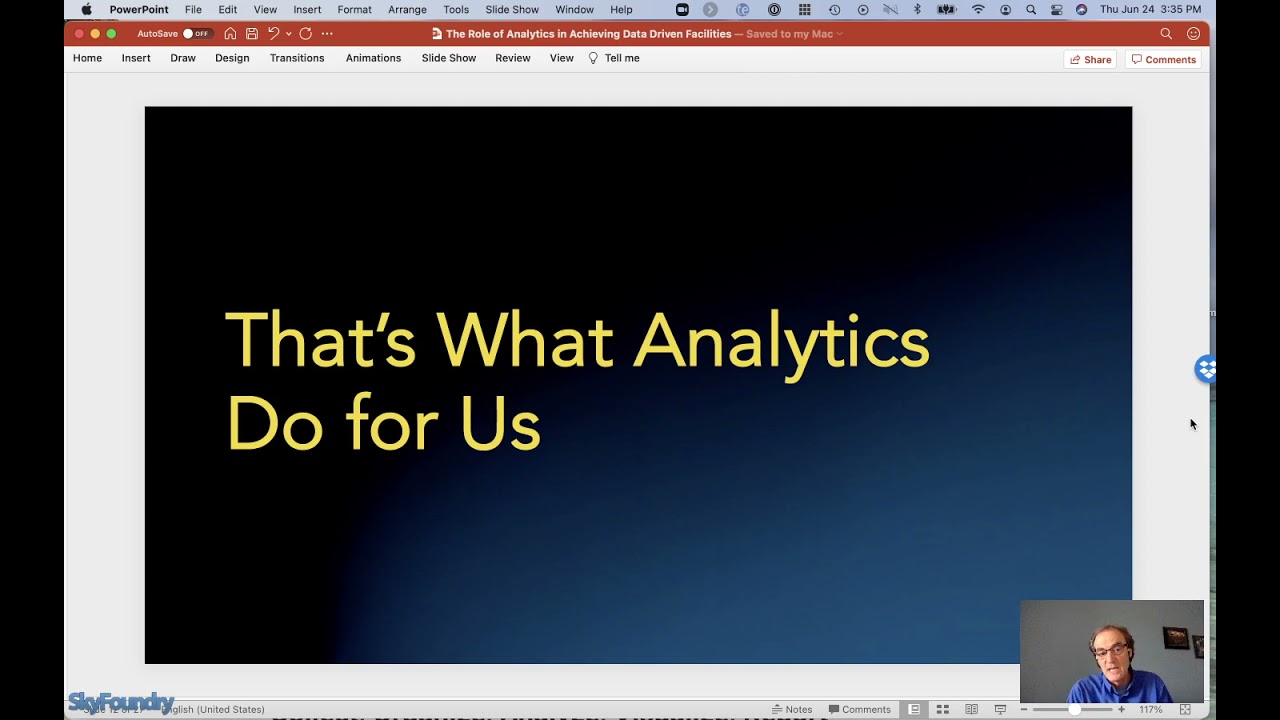 The Role of Analytics in Achieving Data Driven Facilities