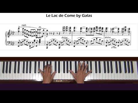 C.  Galos Nocturne Op. 24 Le Lac de Come Piano Tutorial