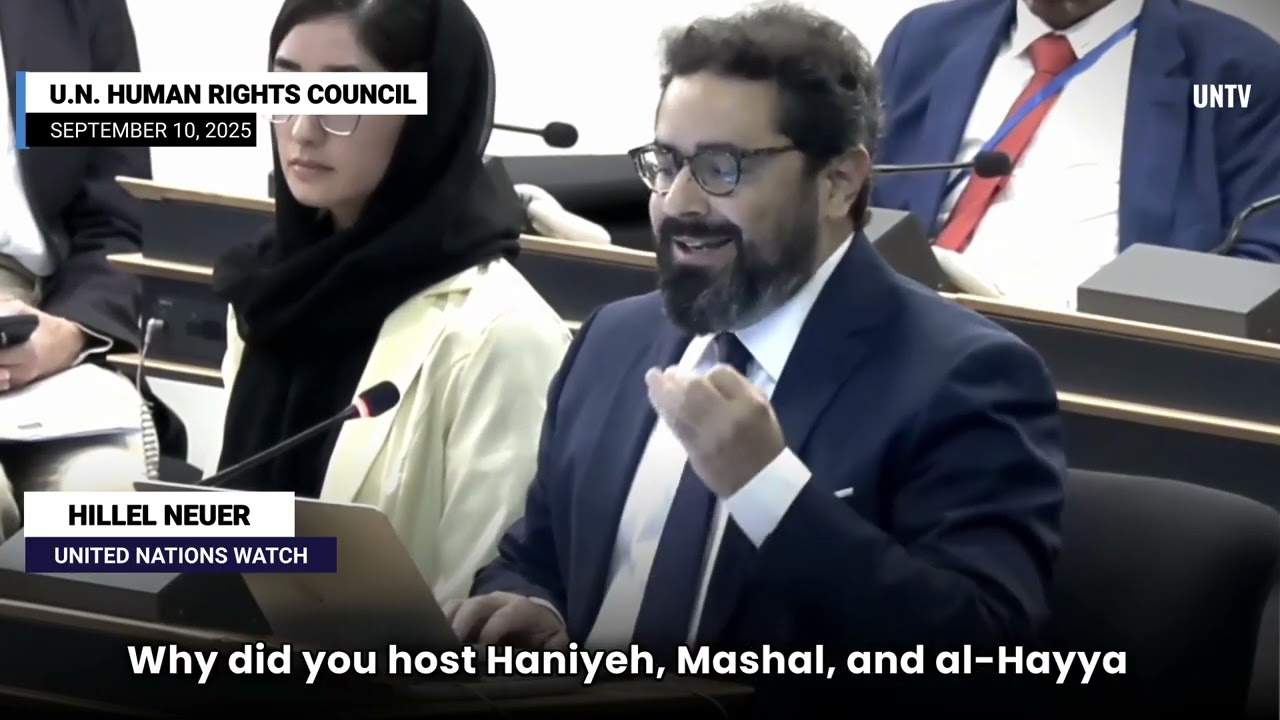 Hillel Neuer vs. Qatar at the UN: “You Harbor Terrorists”