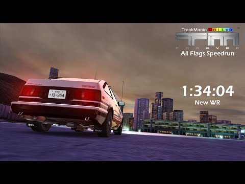TrackMania United Forever - All Flags Speedrun - 1:34:04 (IGT) by MyKeY