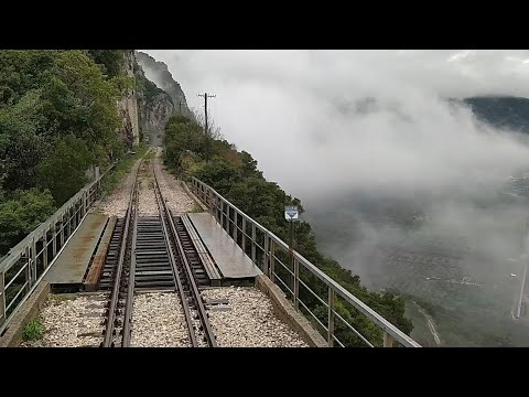 Magic Trachina - a CIWL wagon lit (1926) rear ride through clouds (21.03.2021) - [388]