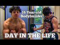 DAY IN THE LIFE OF A 16 YEAR OLD BODYBUILDER | MY MAIN GOALS FOR 2021