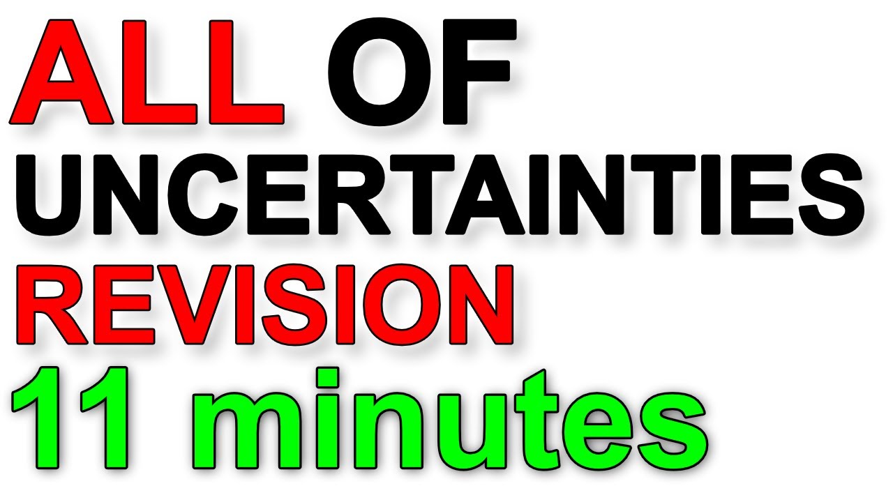 A Level Physics Revision: All of Uncertainties (in under 11 minutes!)