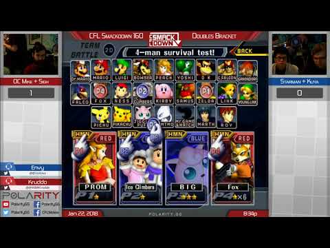 CFL Smackdown 160 Melee - OC Mike + Sigh vs Starman + Kuya - Doubles