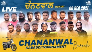 Chananwal (Barnala) Kabaddi Tournament 08 Dec 2021