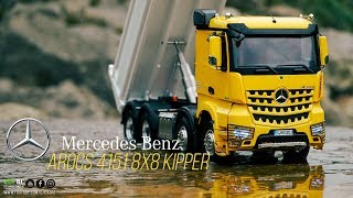 RC Truck! Mercedes Benz Arocs 4151 8x8 Kipper/ Off Road/ Truck action!