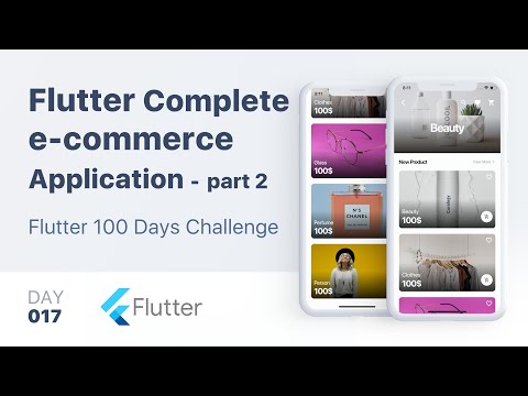 Flutter UI Tutorial | e-commerce Application UI Design | part 2 - day 17