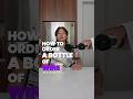How To Order a Bottle of Wine at a Restaurant #wine #cocktails #bartender #bartending #mixology