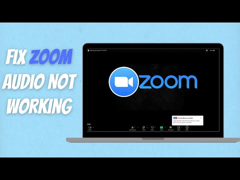 How to Fix Zoom Audio Not Working on Laptop