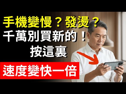 手機變慢、發燙？千萬別急著換新手機！關掉這個「隱藏開關」，速度快一倍，再戰3年！