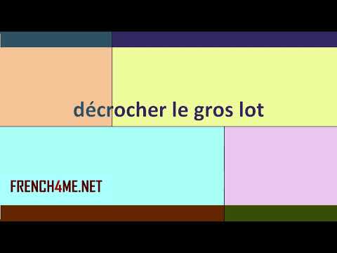 French For Beginners  I  How to pronounce  I décrocher le gros lot