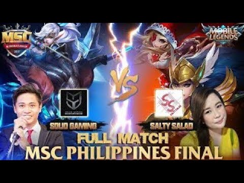 Final Match 3 SOLID GAMING VS SALTY SALAD + Caster Mobile Legends Philippines MSC