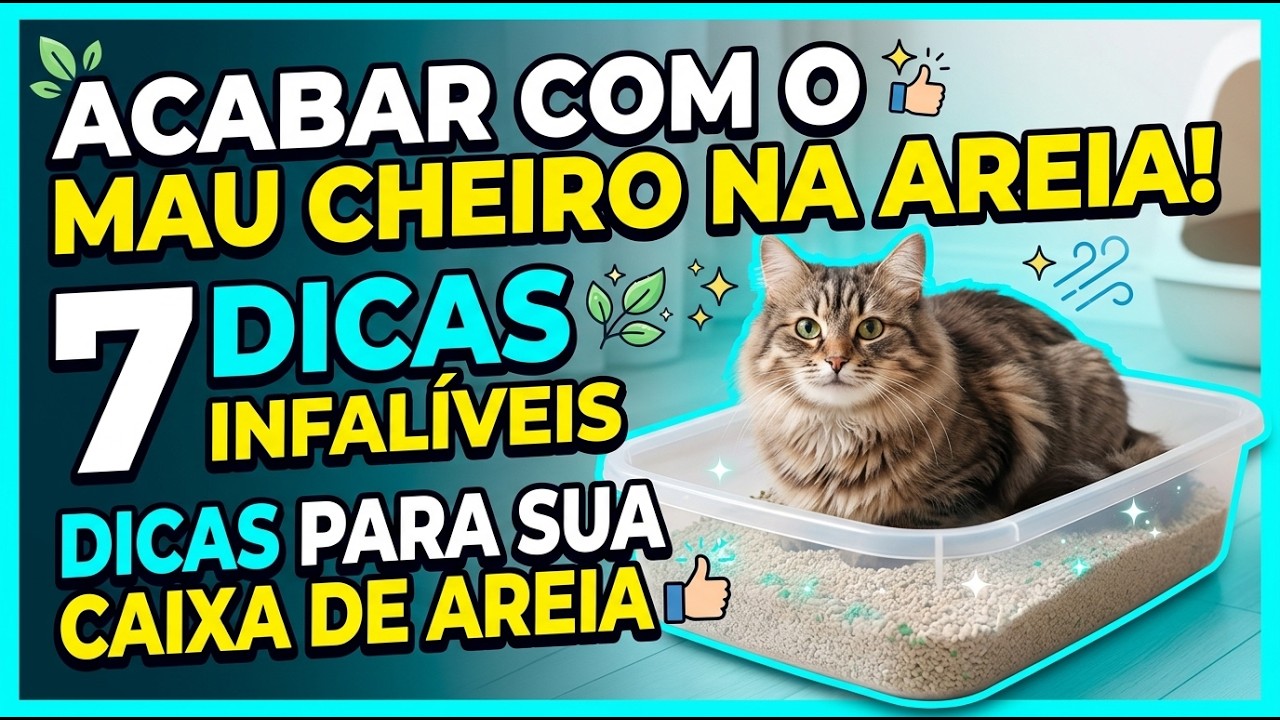 CHEIRO RUIM NA AREIA DO GATO? VEJA ESSAS 7 DICAS - Gatil Hauser