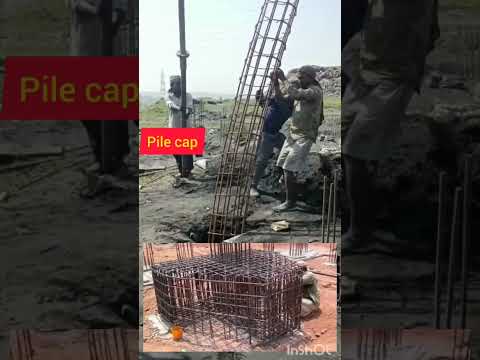 Pile Foundation with cap #viral #civilengineering #video