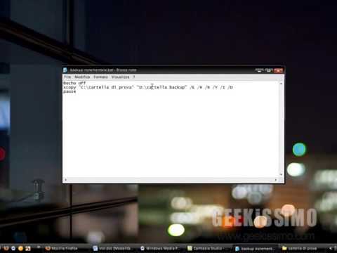 Video Tutorial: come fare backup incrementali senza installare software aggiuntivi Video Tutorial: come fare backup incrementali senza installare software aggiuntivi