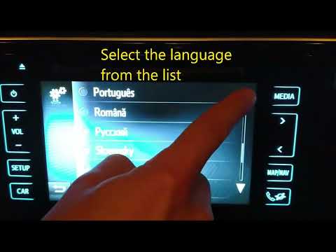 Toyota Touch 2 Go Multimedia System Language selection