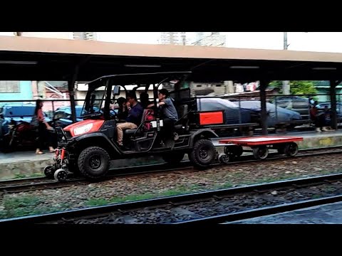 PNR Road-Rail Service Vehicles In Action! (Kubota RTV-X1140)