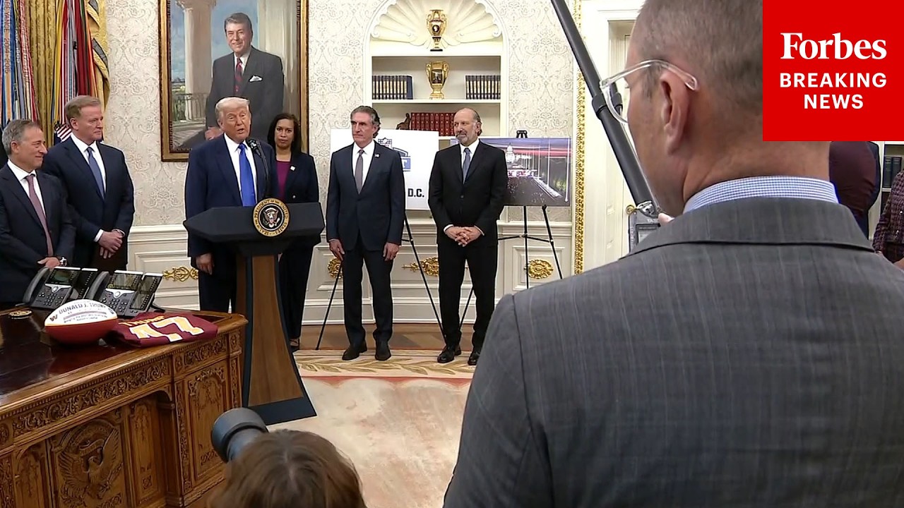 BREAKING: Trump Takes Questions From Reporters In Oval Office About Movie Tariffs, Alcatraz, & More