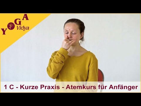 1C Atemkurs für Anfänger - Wichtigste Atemübung: Wechselatmung 4:4:8 - Kurze Praxis (1. Woche)