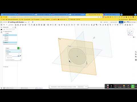 Onshape Loft with and without Guides