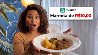 Pedi pro ChatGPT montar minha dieta de 10 reais por dia! 