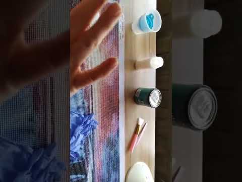 How I finish my diamond paintings using Minwax Polycrylic