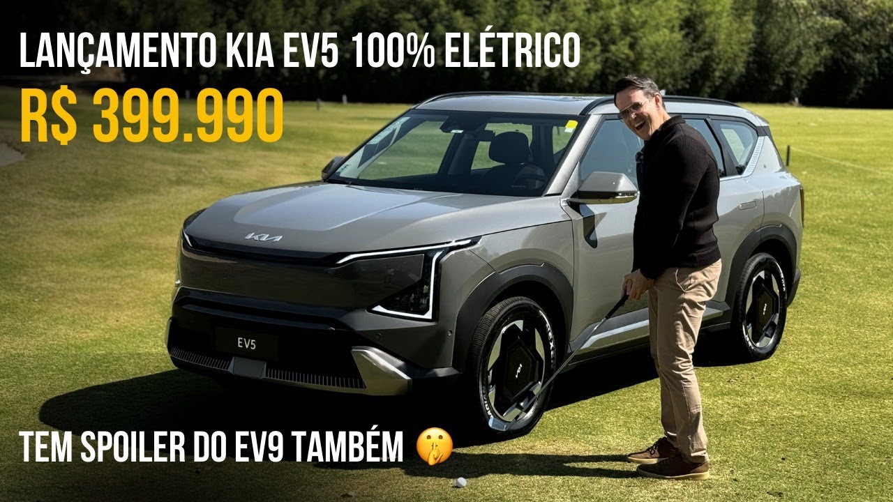 Lançamento: Kia EV5 100% elétrico por R$ 399.990 (Tem spoiler do EV9 também)