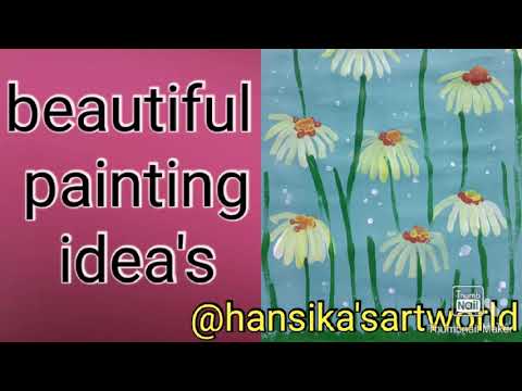 flower painting tutorial with Hansika's art world ☺️#art