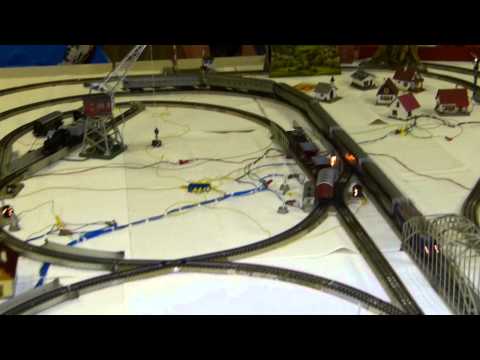 39. Stummi-Treff WN,  12 - E 63 02 (Märklin CE800) mit zwei Schotterwagen und einem Güterwagen