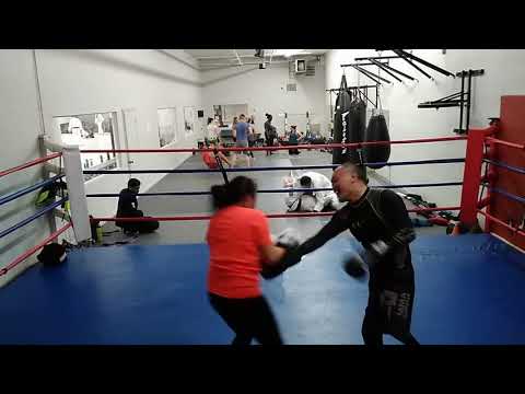 Sparring Man vs  Woman   becky MMA hands only   VID 20190916 191333954