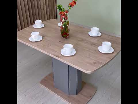 Миниатюра изображения товара Обеденный стол Eligard Leman (гикори/дымчатый алмаз)