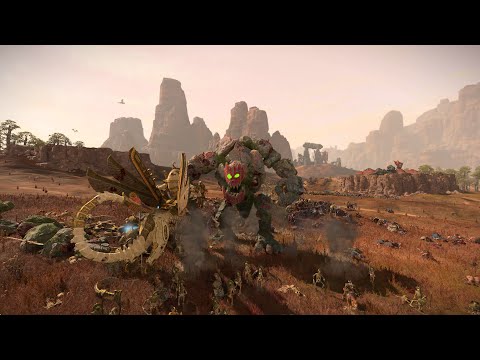 Tomb Kings vs Greenskins - 4K Quality - Total War Warhammer 3