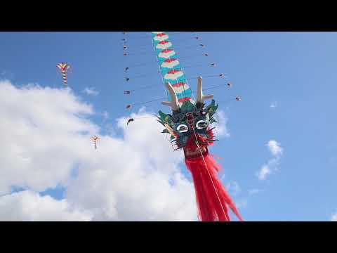 Traditional Chinese Dragon Kite, St Annes International Kite Festival 2019
