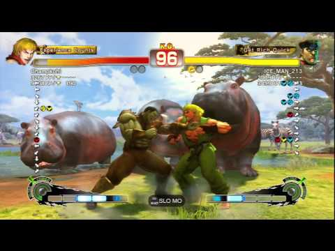 Champkohi [Ken] Vs ICE_MAN_213 [M.Bison] SSF4 AE Online Ranked Matches - PSN