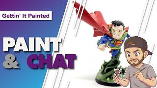 DC Super Heroes United Miniature Painting Live Stream and Chat