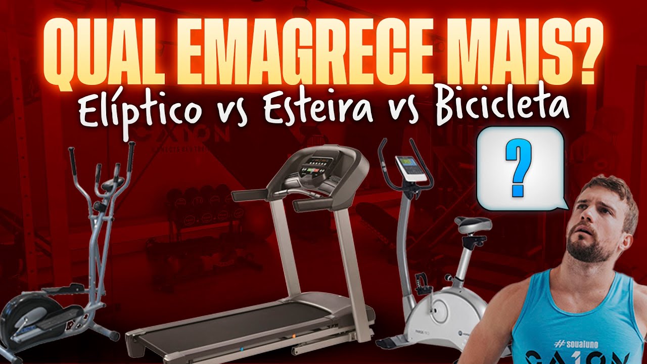 Qual é o melhor para emagrecer? Elíptico, esteira ou bicicleta?