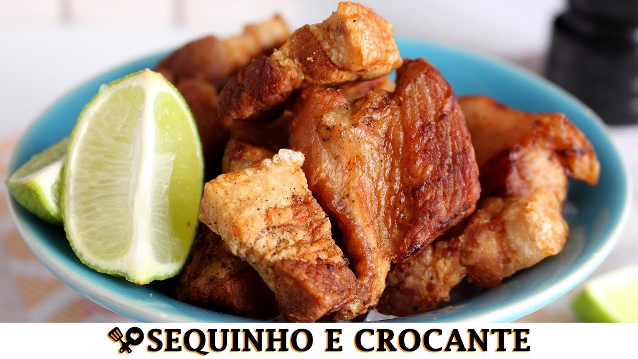 TORRESMO NA AIRFRYER - BARRIGA DE PORCO SEM BAGUNÇA - RECEITAS QUE AMO