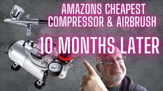 10 Monate später, mit dem Timbertech Airbrush-Set und dem Luftkompressor ABPST05