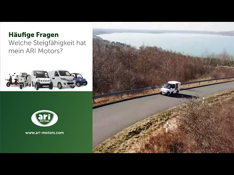 Welche Steigfähigkeit hat mein ARI Motors Elektrofahrzeug? - Häufig gestelle Fragen bei ARI Motors