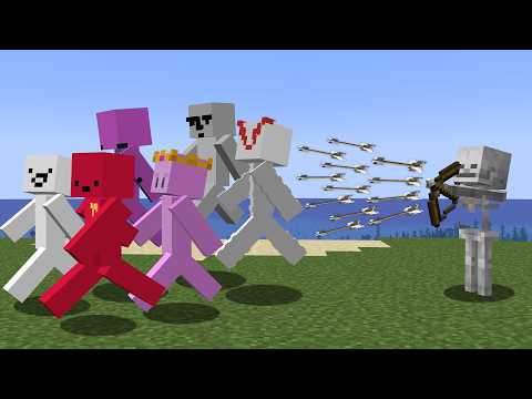 6 YouTubers beat Minecraft while Everything is 50x Faster