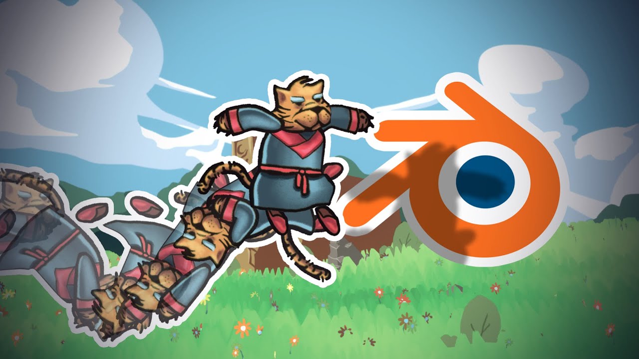 2D Cut out animation tutorial using blender by Sketchy Squirrel