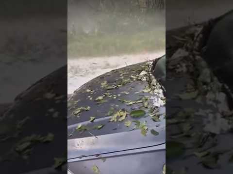 TEMPESTADE DE GRANIZO EM PIEDADE: CARROS FICARAM DEBAIXO DO GELO! 😱❄️