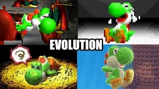 EVOLUTION OF YOSHIS DEATHS & GAME OVER SCREENS