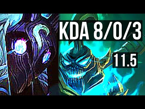KINDRED vs HECARIM (JUNGLE) | 8/0/3, 1.5M mastery, Legendary, 400+ games | KR Grandmaster | v11.5