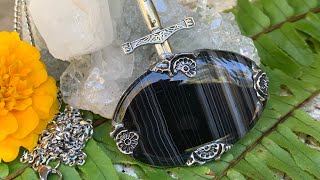 Excalibur Sword with a Black Onyx - Tiffany Method Soft Soldering Technique