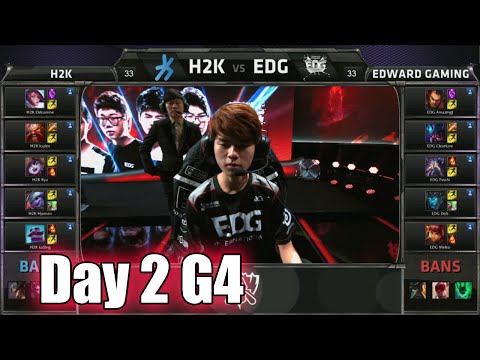 H2K Gaming vs Edward Gaming | Day 2 Game 4 Group C LoL S5 World Championship 2015 | H2K vs EDG D2G4