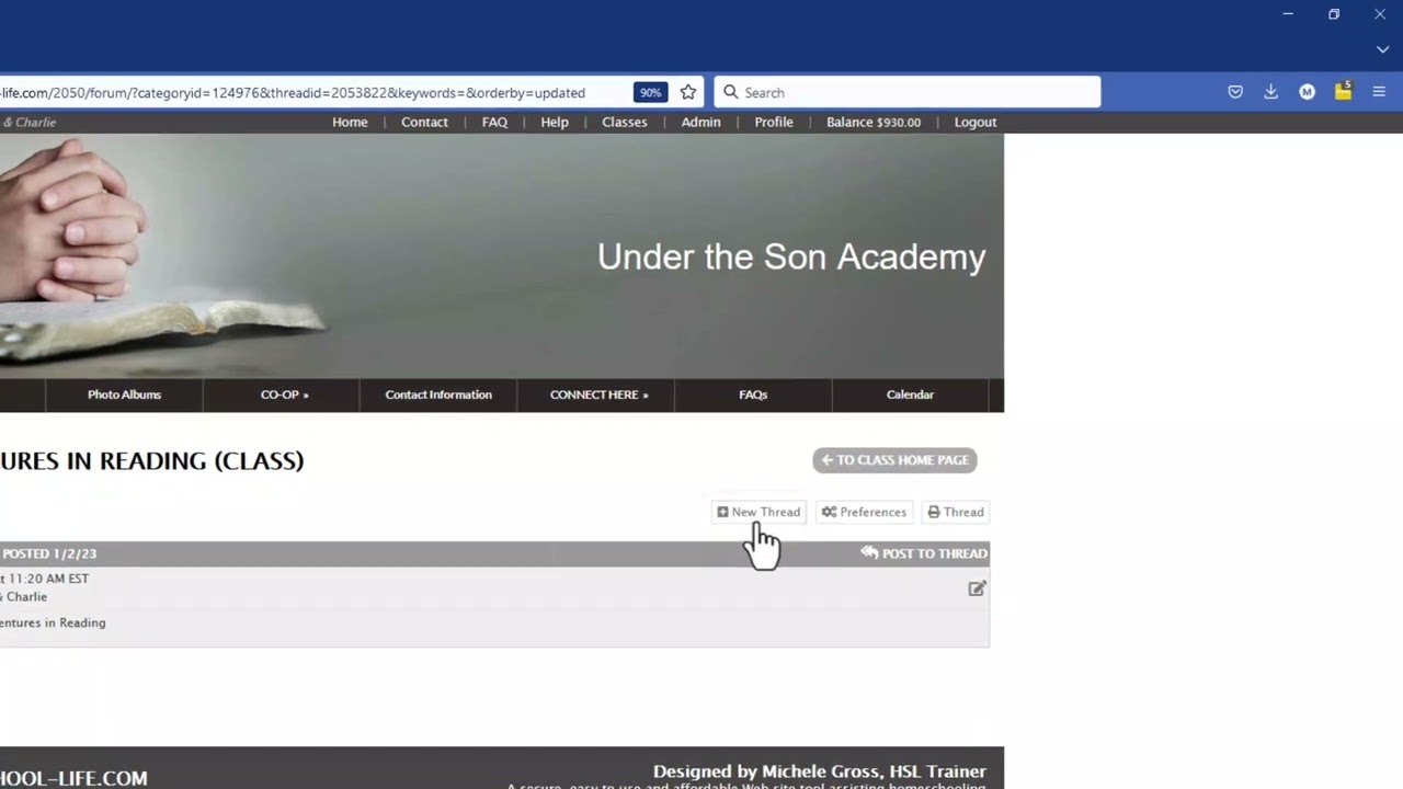 Classes: Classroom Dashboard - Parents