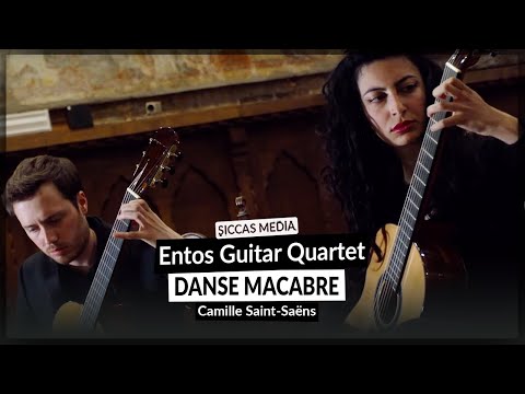 Entos Guitar Quartet play Danse Macabre by Camille Saint-Saëns | Siccas Media