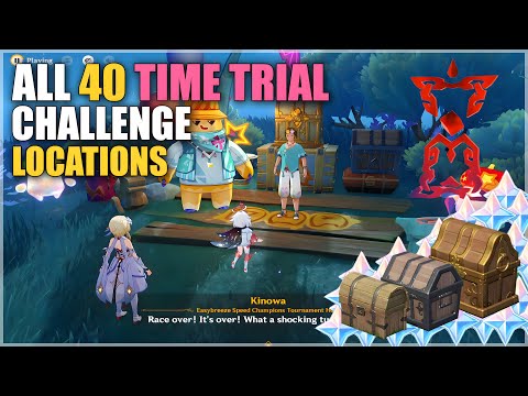 All 40 Time Trial Challenge Locations | Easybreeze Holiday Resort | Natlan | Genshin Impact 5.8